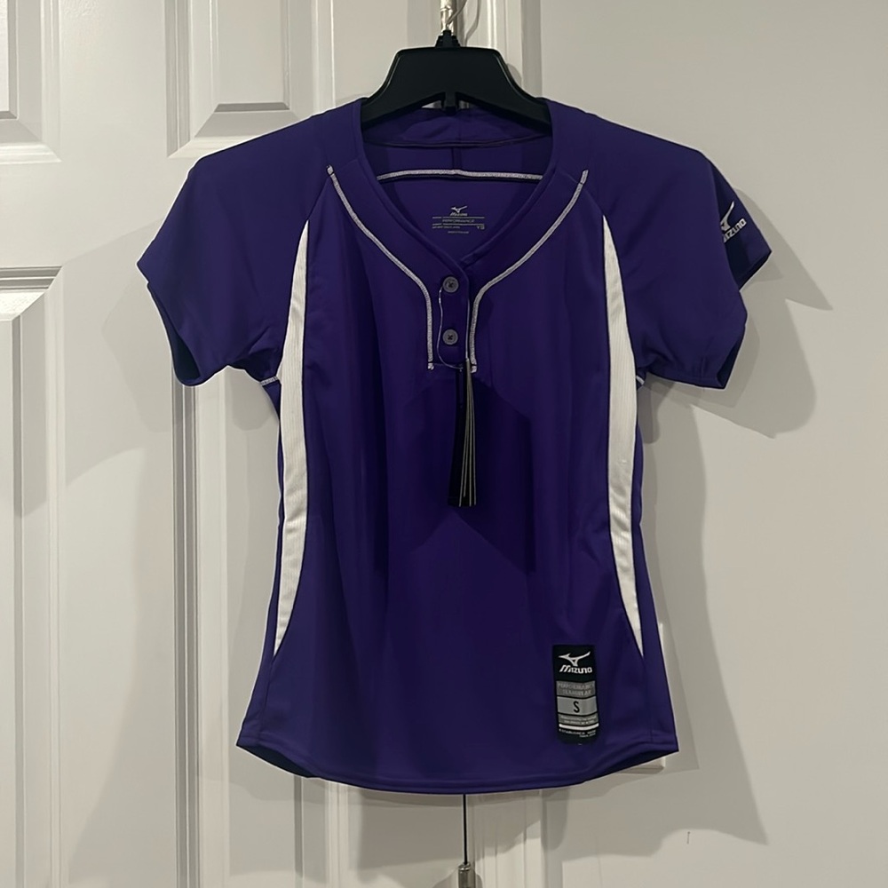NWT Mizuno Girls Elite 2-Button Game Jersey